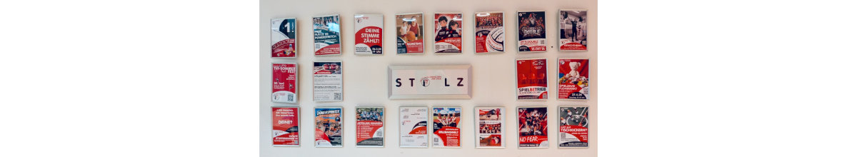 „Stolz“ – unsere Plakate im Bistro