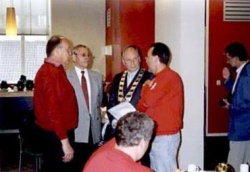 Empfang beim Bürgermeister der Gemeinde Heusden (2ter v.r.) drunen-03