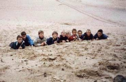Das Schüler-Team des TV Idstein in den Dünen drunen-06