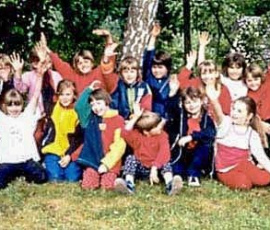 Super Stimmung in der Gruppe von Nicole Kratz bereits vor dem Wettkampf la-bermbach2001-01