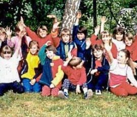 Super Stimmung in der Gruppe von Nicole Kratz bereits vor dem Wettkampf la-bermbach2001-01