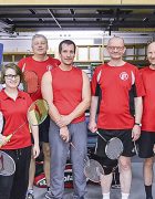 Unser Team gegen die TGS Erbach v.r.: Peter, Andre, Ingo, Lars, Andreas, Franziska, Matthias 01-Liga Erbach