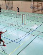 Jetzt zählt jeder Punkt: Kailash befreit sich taktisch klug mit einem hohen Clear aus dem Druck des Gegners.