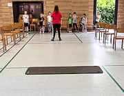 Footwork-Training mal anders: Mit immer neuen Parcours wurden die schnellen Füße spielerisch geschult.