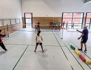 Bei den Älteren (10-13 Jahre) ging es schon an Doppelübungen mit Angriffs- und Verteidigungspositionen.